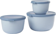 Mepal Multi Bowl Set Nordic Blue 3-Piece (500 ml, 1 and 2 Liter)