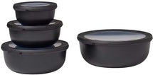 Mepal Multi Bowl Set Nordic Black 4-Piece (350, 750 ml, 1.25 and 2.25 Liter)