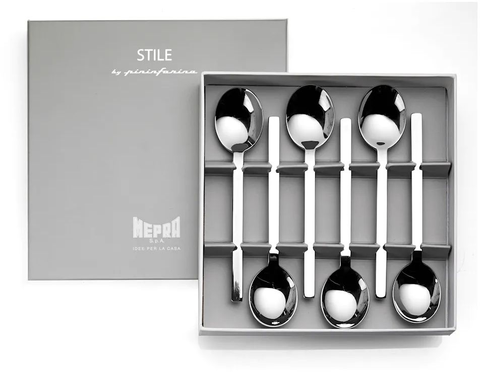 Mepra Coffee spoon set - stainless steel - 6-piece