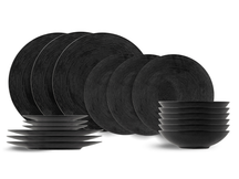 Cosy & Trendy Dinnerware Set Merio - 18 pieces / 6 people - 6 dinner plates, 6 side plates, and 6 pasta bowls