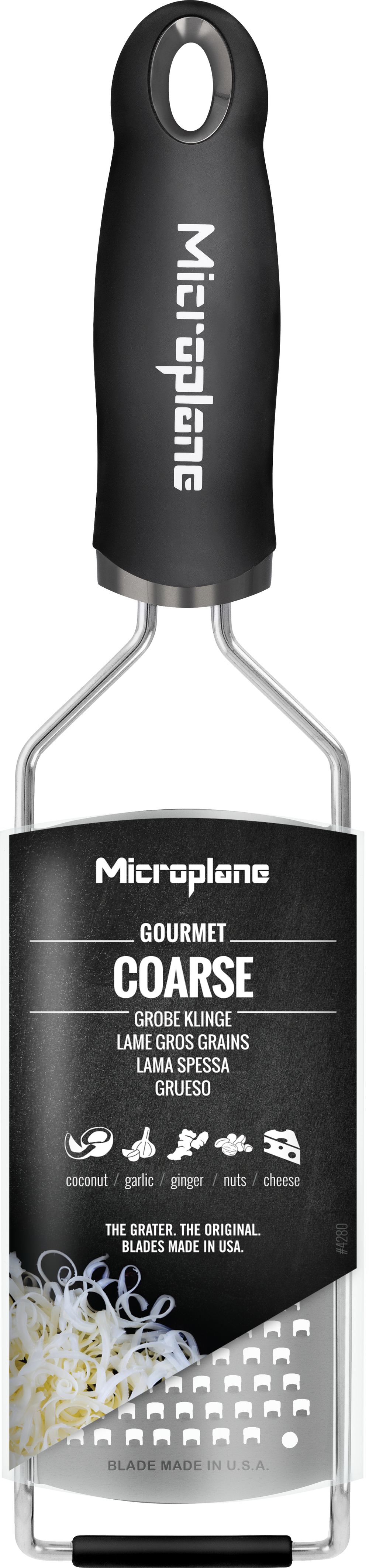 Microplane Grater Gourmet - Laser Sliced Grater - Coarse - stainless steel