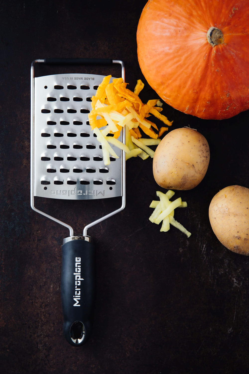 Microplane Grater Gourmet - Laser Sliced Grater - Extra Coarse / Extra Wide - stainless steel