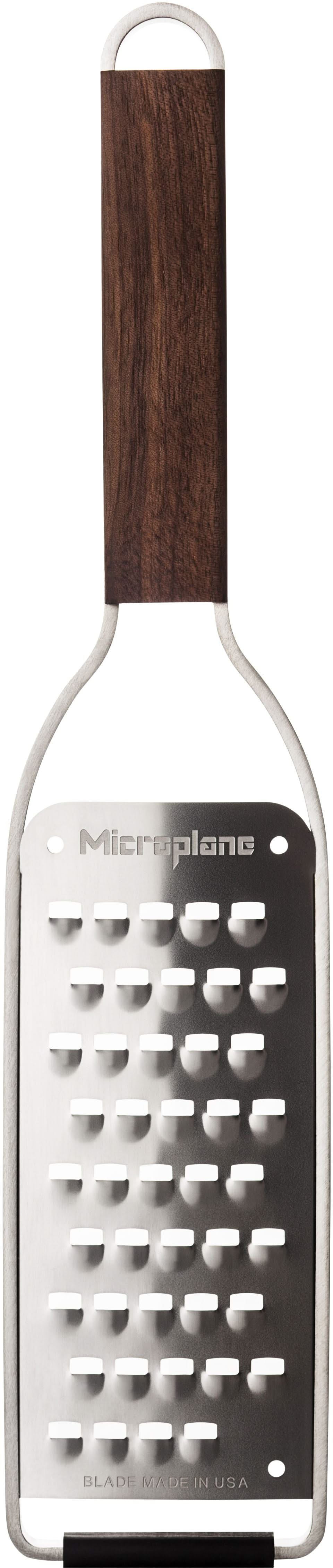 Microplane Grater Master - Laser-Cut Grater - Extra Coarse - Stainless Steel/Wood