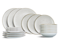 Cosy & Trendy Dinnerware Set Murano - 18 pieces / 6 people - 6 dinner plates, 6 side plates, and 6 pasta bowls
