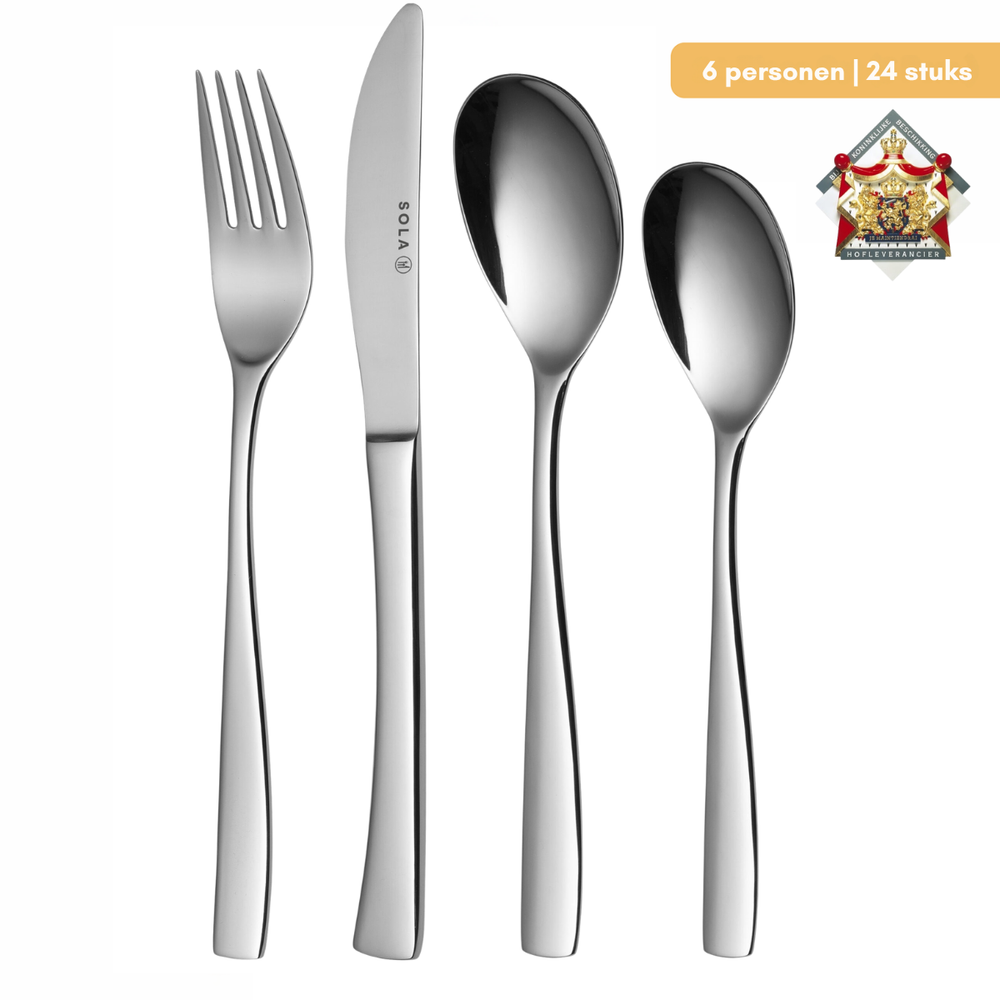 Sola Cutlery set Lotus - 24 pieces / 6 persons