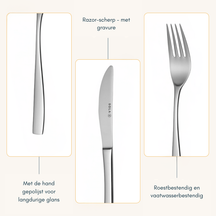 Sola Cutlery set Lotus - 70 pieces / 8 people