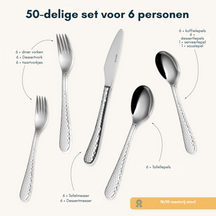 Sola Cutlery set Lima - 50 pieces / 6 persons