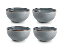 ONA Soup Bowls / Bowls Duna Blue ø 14 cm - 4 Pieces