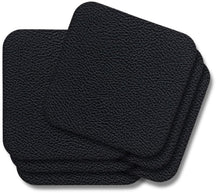 Jay Hill 6 Placemats + 6 Coasters Rectangle - Vegan Leather - Black