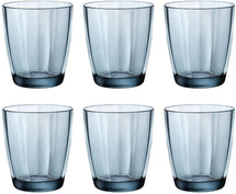 Bormioli Rocco Water glasses Pulsar - Blue - 300 ml - 6 pieces