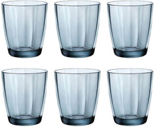 Bormioli Rocco Water glasses Pulsar - Blue - 300 ml - 6 pieces