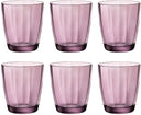 Bormioli Rocco Water glasses Pulsar - Purple - 300 ml - 6 pieces