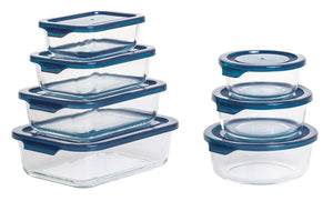 Sareva Oven Dishes / Glass Storage Container Cook & Fresh - 7-piece