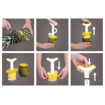 Vacu Vin Pineapple Cutter Rings and Pieces - White / Yellow