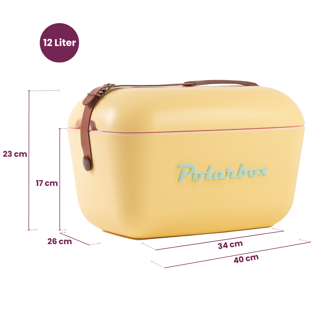Polarbox Cool Box with Shoulder Strap - Yellow Cyan - 12L
