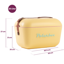 Polarbox Cool Box with Shoulder Strap - Yellow Cyan - 20 Liters