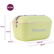 Polarbox Cool Box with Shoulder Strap - Lime Lilac - 20 Liters