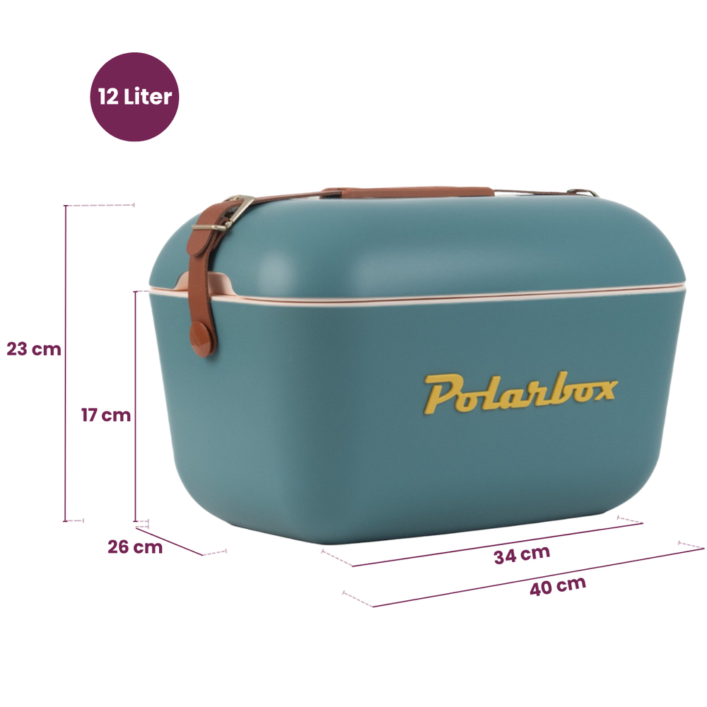 Polarbox Cool Box with Shoulder Strap - Marine Blue Mustard - 12 Liters