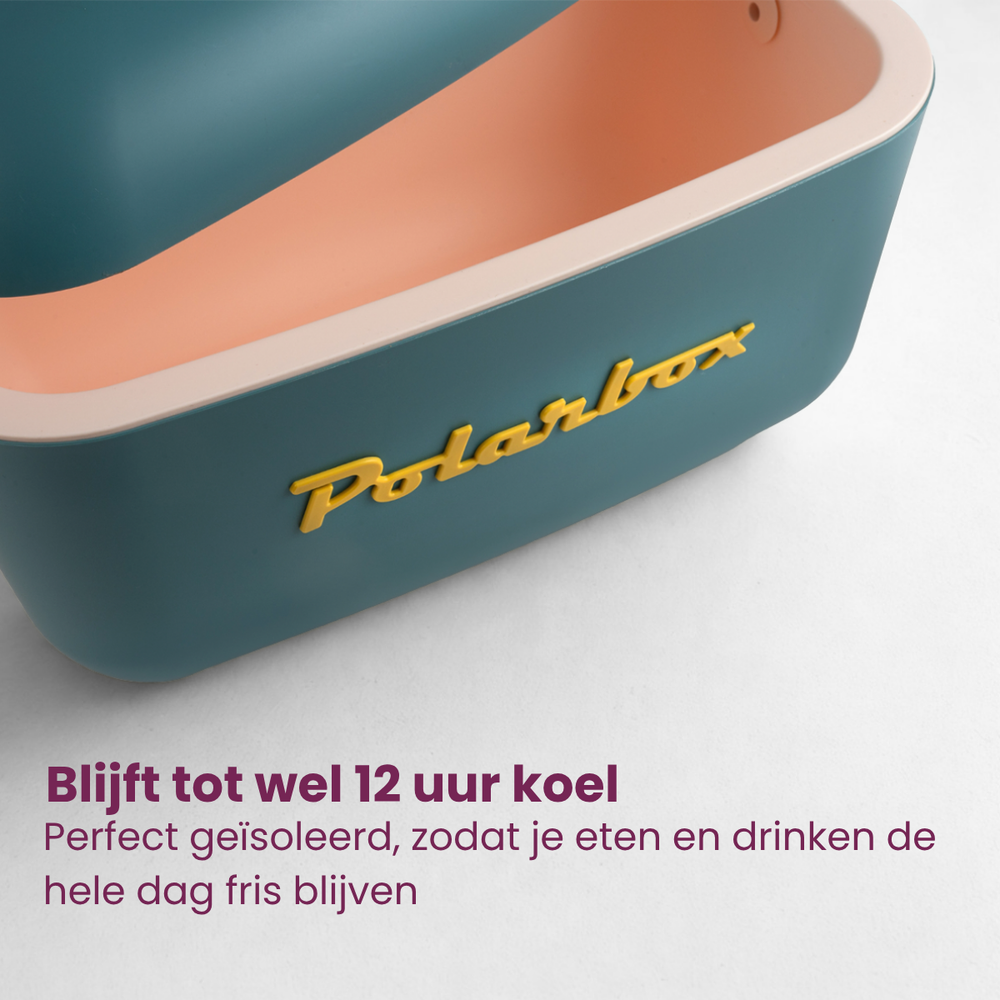 Polarbox Cool Box with Shoulder Strap - Marine Blue Mustard - 20 Liters