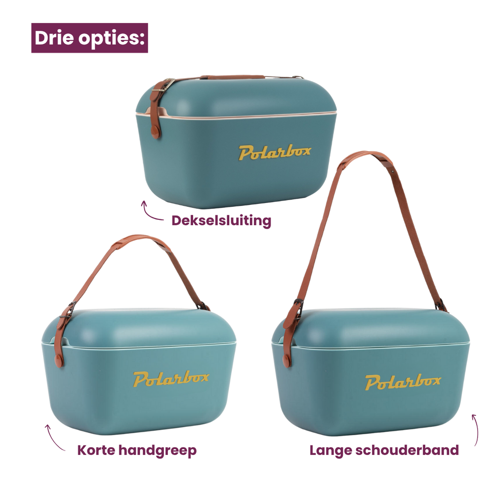 Polarbox Cool Box with Shoulder Strap - Marine Blue Mustard - 20 Liters