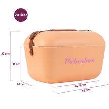 Polarbox Cool Box with Shoulder Strap - Orange Sorbet - 20 Liters