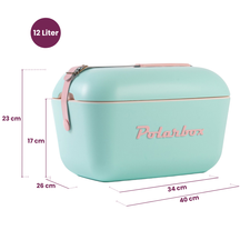 Polarbox Cool Box with Shoulder Strap - Pastel Green - 12 liters