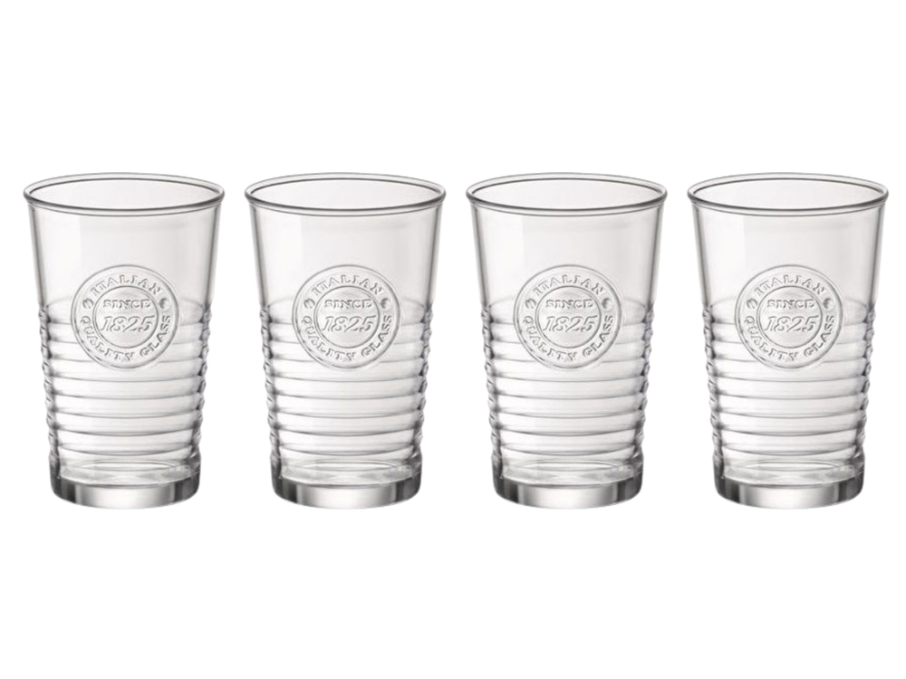 Bormioli Rocco Glasses Officina 1825 - Transparent - 300 ml - 4 pieces