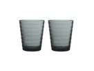 Iittala Glass Aino Aalto - Dark gray - 220 ml - 2 pieces