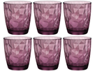 Bormioli Rocco Water glasses Diamond - Purple - 390 ml - 6 pieces