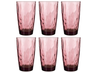 Bormioli Rocco Long drink glasses Diamond - Purple - 470 ml - 6 pieces