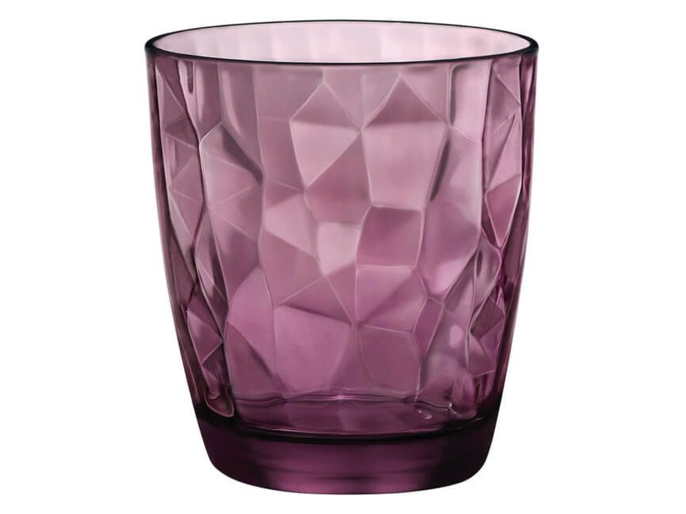 Bormioli Rocco Water glasses Diamond - Purple - 300 ml - 6 pieces