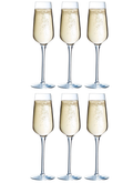 Chef & Sommelier Champagne glasses Sublym Flute - 210 ml - 6 pieces