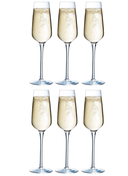 Chef & Sommelier Champagne glasses Sublym Flute - 210 ml - 6 pieces