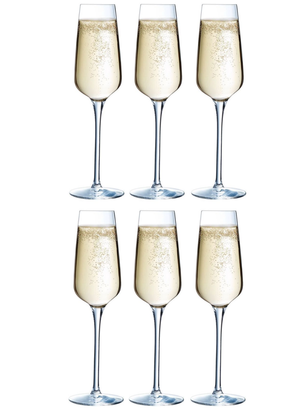 Chef & Sommelier Champagne glasses Sublym Flute - 210 ml - 6 pieces
