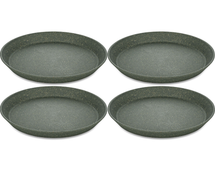 Koziol breakfast plates / Dessert plates Connect Gray ø 21 cm - 4 Pieces