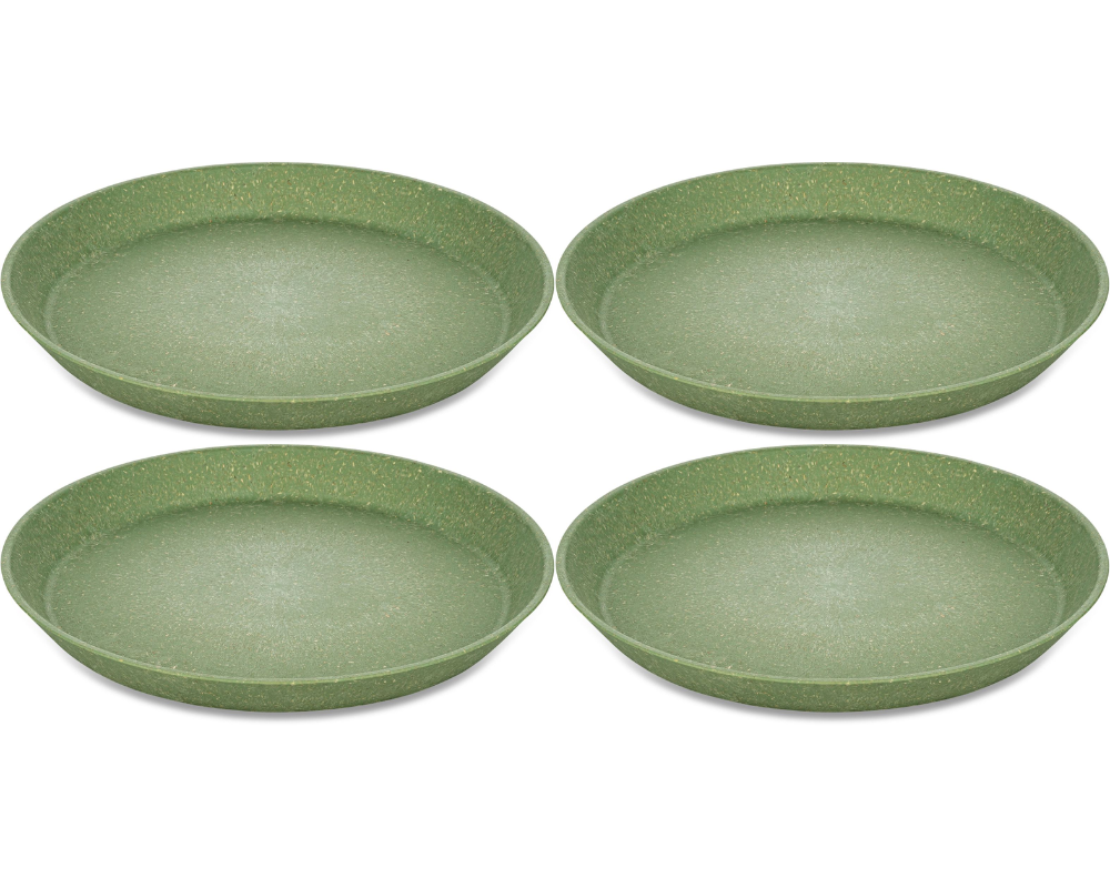 Koziol breakfast plates / Dessert plates Connect Green ø 21 cm - 4 Pieces