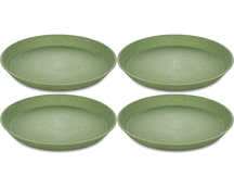 Koziol breakfast plates / Dessert plates Connect Green ø 21 cm - 4 Pieces