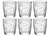 Bormioli Rocco Water glasses Diamond - 390 ml - 6 pieces