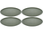 Koziol dinner plates Connect Gray ø 26 cm - 4 Pieces