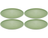 Koziol dinner plates Connect Green ø 26 cm - 4 Pieces