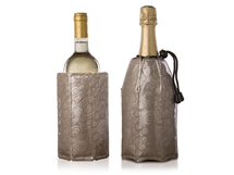 Vacu Vin Wine and Champagne Cooler Active Coolers - Sleeve - Platinum - 2 pieces