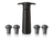 Vacu Vin Wine pump with 4 wine stoppers - Wine Saver - Black