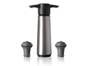 Vacu Vin Wine pump with 2 wine stoppers - Wine Saver stainless steel - Silver