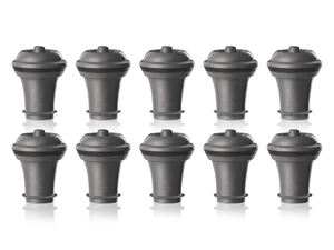 Vacu Vin wine stopper Vacuum Wine Stopper - Gray - 10 pieces