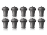 Vacu Vin wine stopper Vacuum Wine Stopper - Gray - 10 pieces