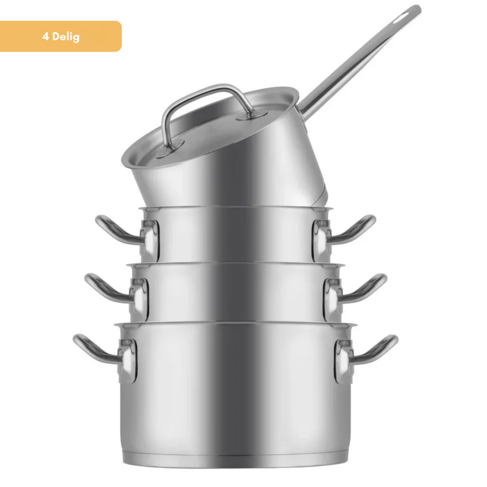 Sola Cookware set Profiline Deluxe - Silver - 4 piece set