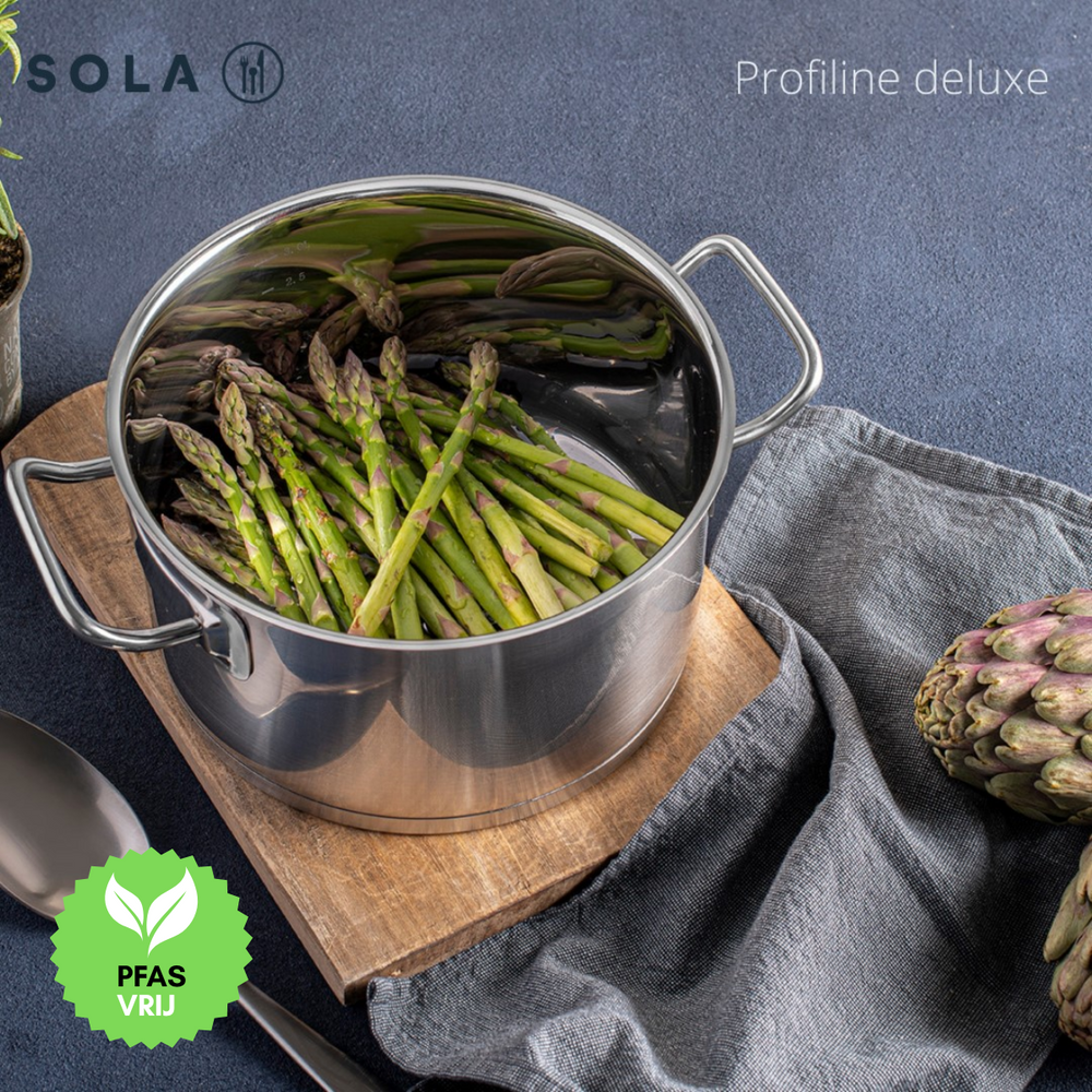 Sola Cookware set Profiline Deluxe - Silver - 4 piece set