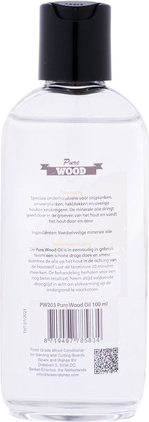 Pure Wood Oil | Maintenance Oil |. Cutting board  Oil | Wood Care | Foodsafe 100 ml