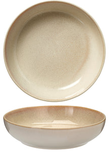 Cookinglife Deep Plates / Pasta Plates Serene Sand ø 23 cm - Pottery - 4 pieces
