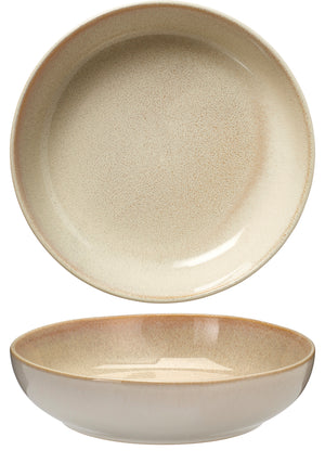 Cookinglife Deep Plates / Pasta Plates Serene Sand ø 23 cm - Pottery - 4 pieces
